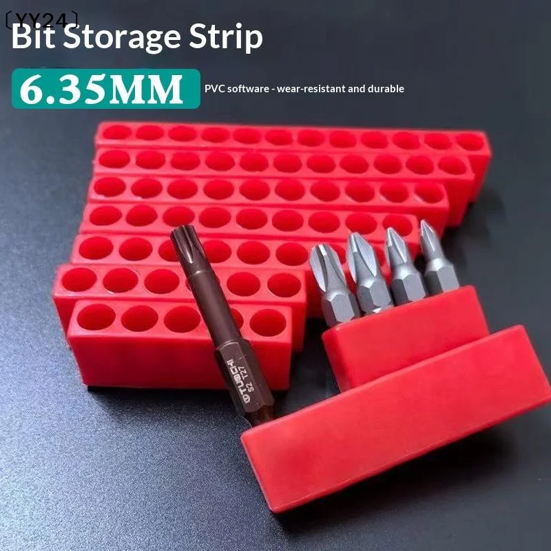 1Pcs 4-32 Hole 1/4 Holder Screwdriver Storage Box Hex Shank Screwdriver Plastic Screwdriver Storage Screwdriver Bit Holder〔YY24〕