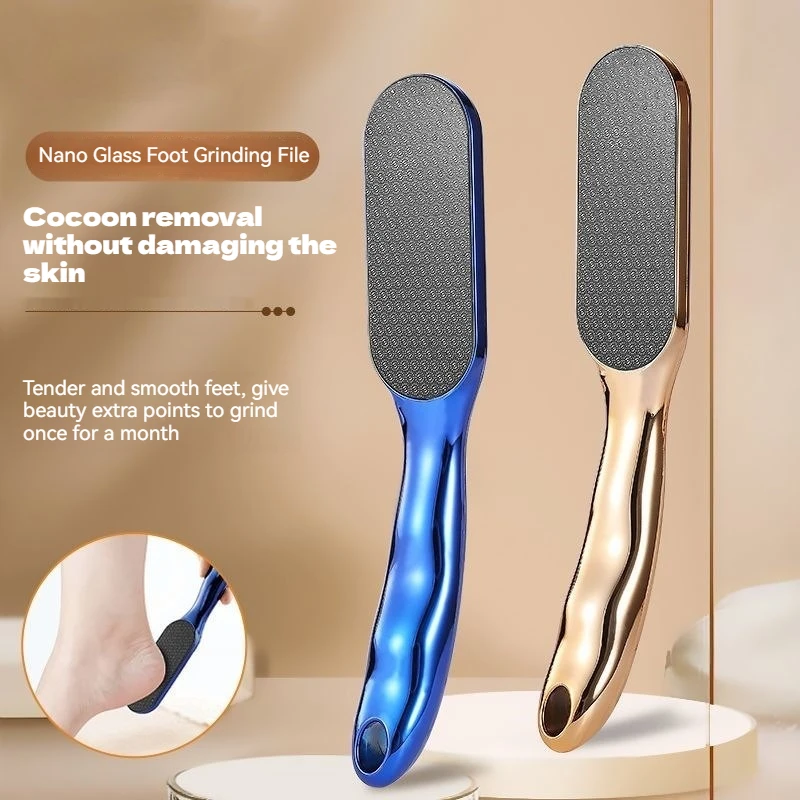 

Long Handle Nano Glass Foot File |Dead Skin & Callus Remover |Professional Pedicure Tool | Ergonomic Non-Slip Grip & Easy Clean