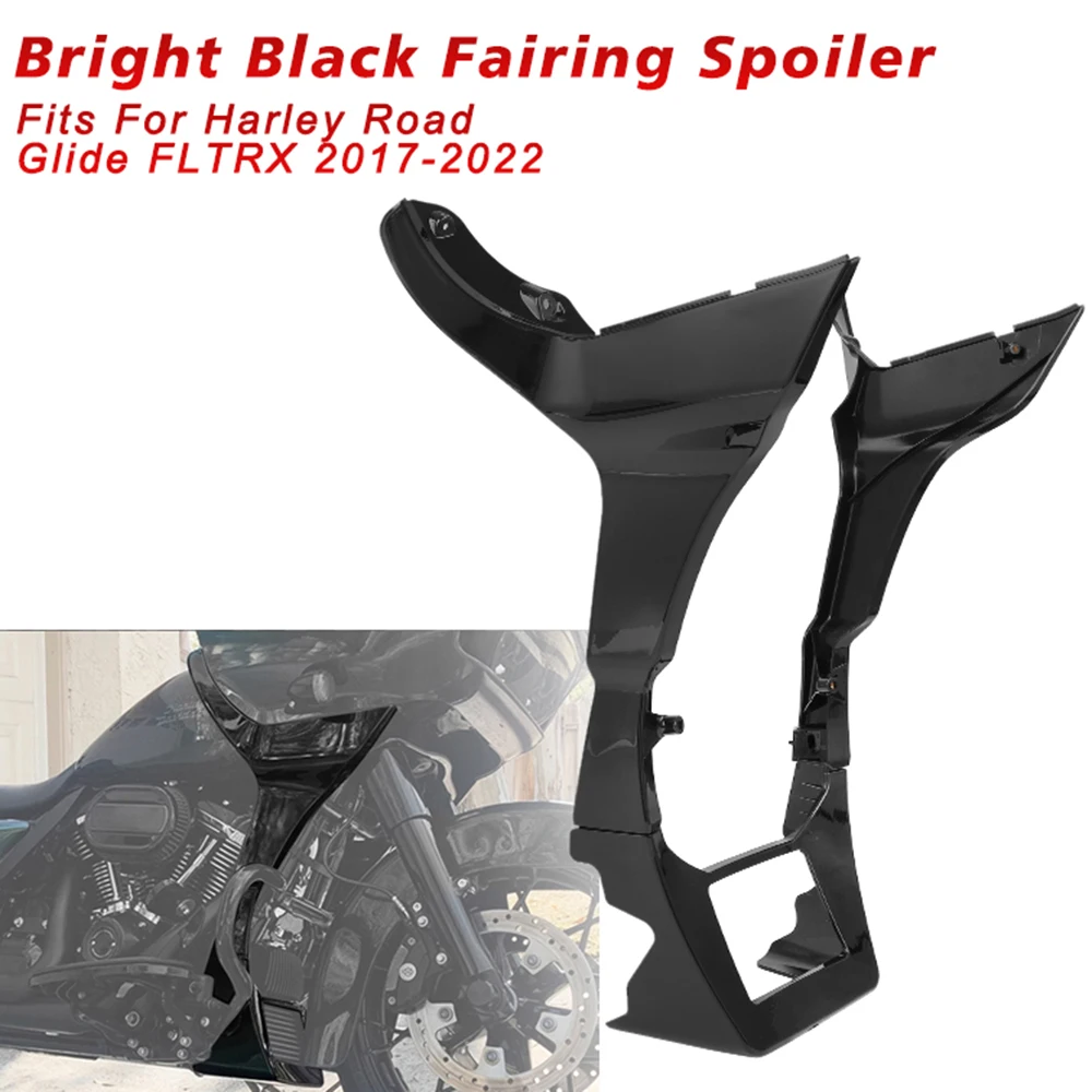 Motorcycle Gloss Black Fairing Spoilers Cover ABS For Harley Touring CVO Road Glide Special FLTRXS FLTRX Limited FLTRK 17-2022