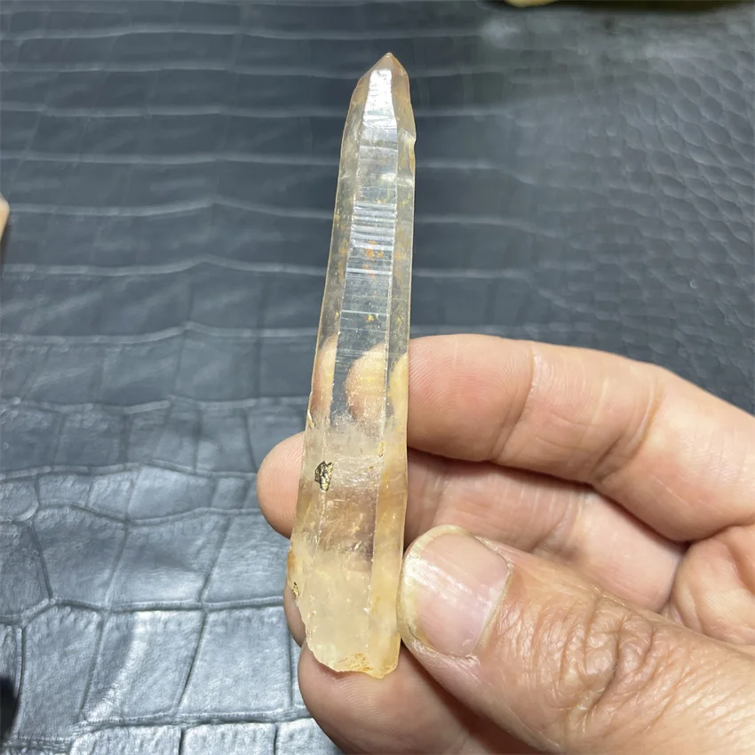 Pink crystal Clear Lemurian Seed Quartz Natural Point Cluster Crystal Rough Healing