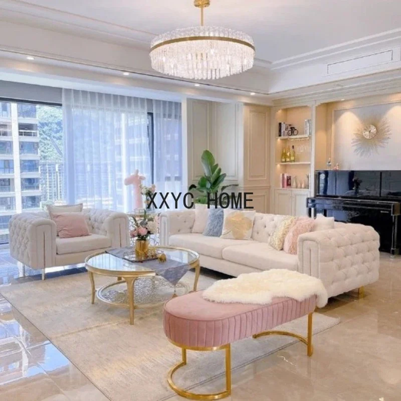 

Simple Modern Soft Sofa Chair Living Room Fancy Designer Lounge Sofa House Loveseat Woonkamer Banken Apartment Furniture