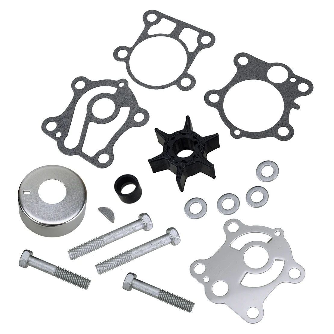 2 Strokes Water Pump Impeller Kit with Seal Gasket Installation Bolt 18-3429 6H4-W0078-00-00 Fit for Yamaha 40 50 hp PRO 50 P50