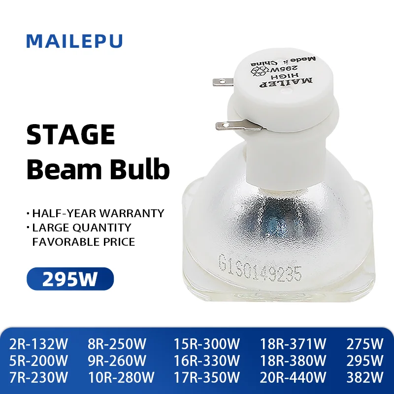 1PCS/Lot 14R Lamp SIRIUS HRI 295W Moving head beam light bulb Replaceable with MSD Platinum Sharpy 14R 295w Lamp
