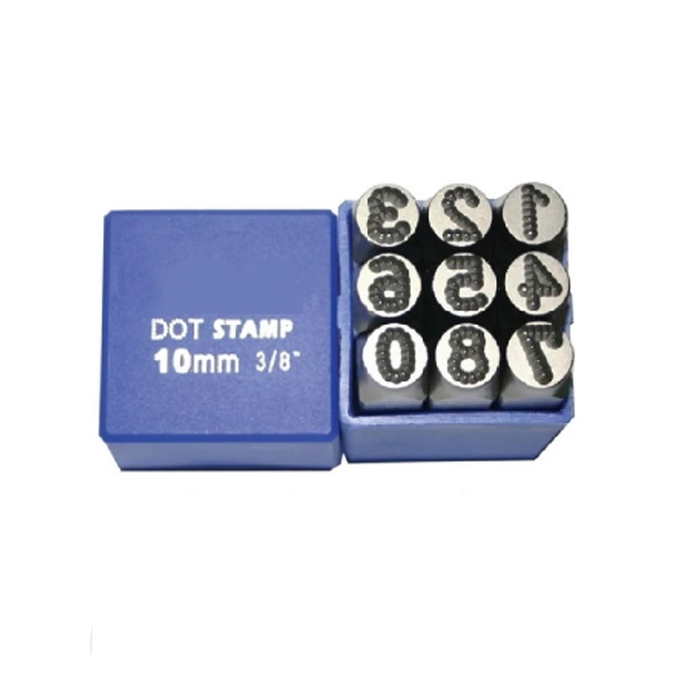 3mm-5mm Dot Stamp Steel Digital Stamp Letter Metal Punch Stamps Alphabet Wood Leather