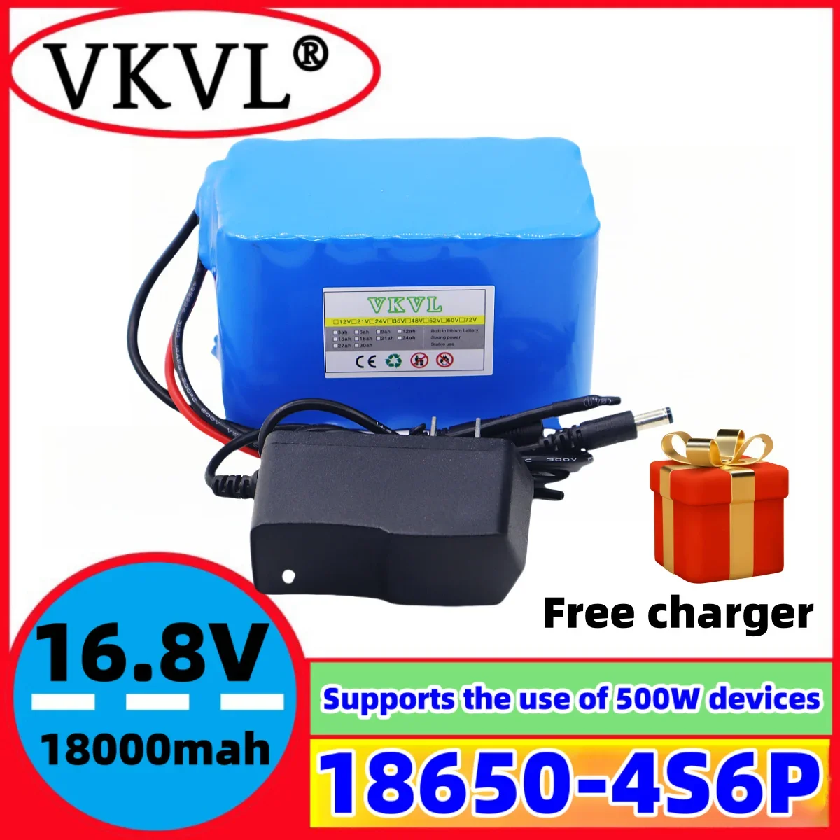 

4S6P14.8V18000mah built-in BMS lithium-ion battery pack suitable for high-power solar power tools on 16.8V devices