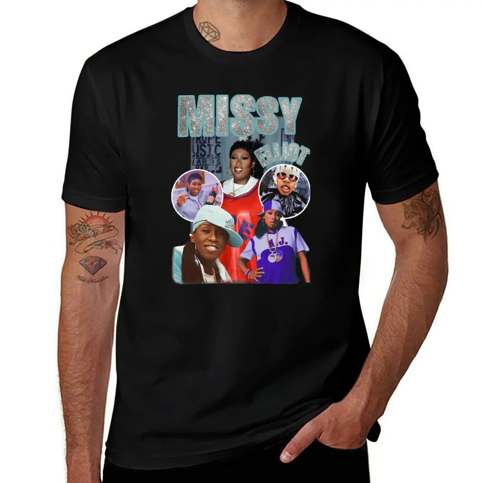 CUSTOM MISSY ELLIOT TEE T-Shirt Quick Dry Outdoor Sports T-Shirt