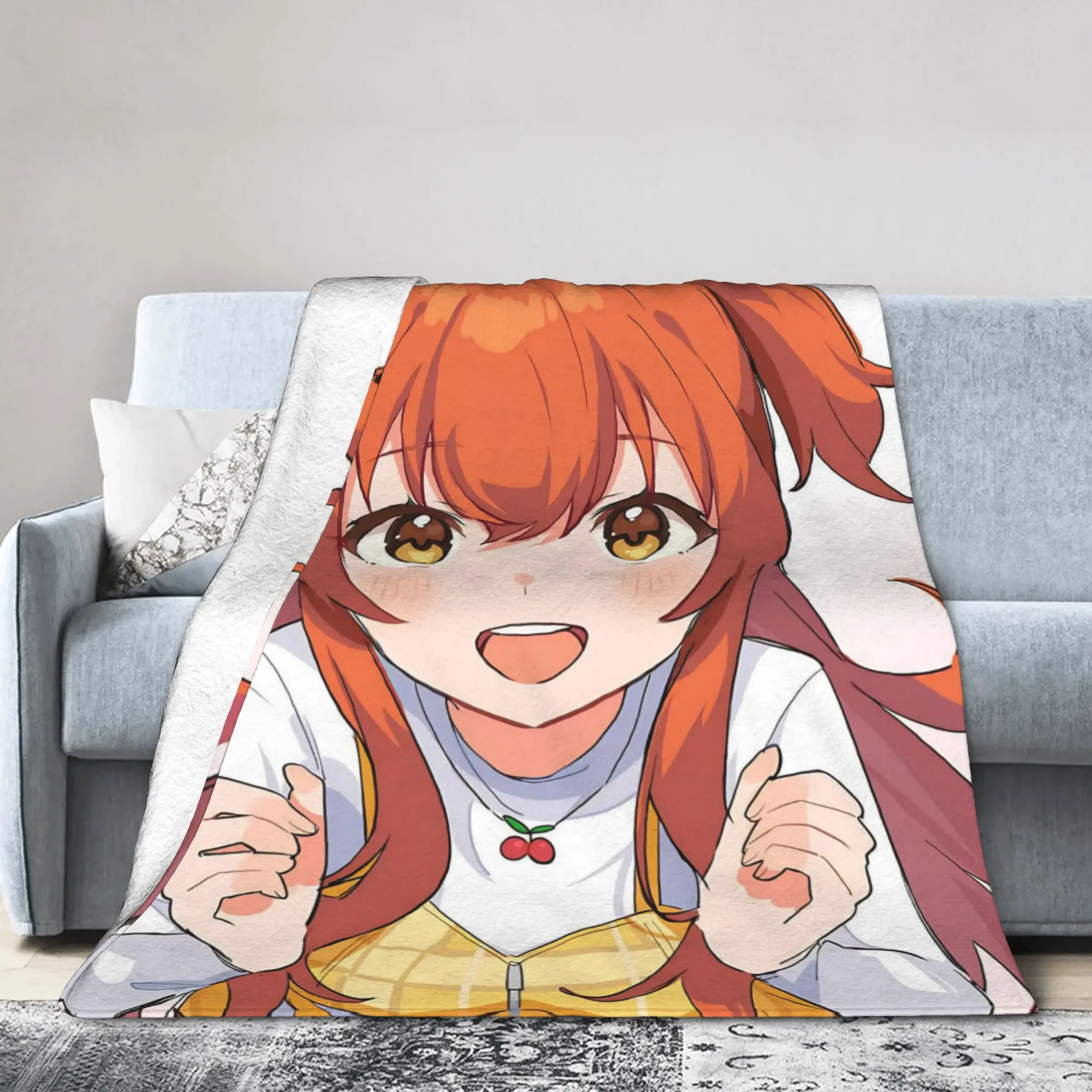 Umamusume Pretty Derby Mayano Top Gun Blankets Fleece Textile Decor  Portable Ultra-Soft Throw Blankets for Bedding Office Quilt