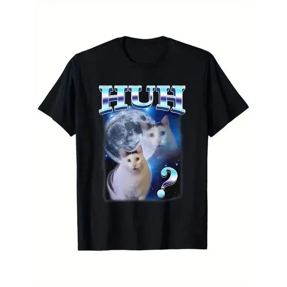 Graphic vintage tee [Playful Humor] Funny Cat Meme T-Shirt - Unisex Adults