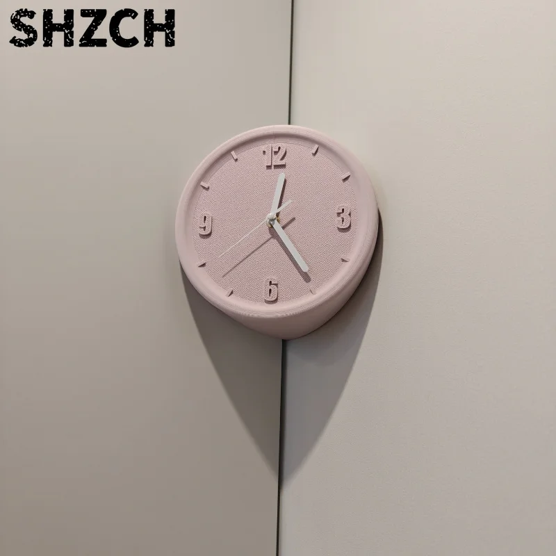 Reloj  esquina digital sin taladro con movimiento silencioso Arte tecnológico morno Acento  hogar  lujo para coración