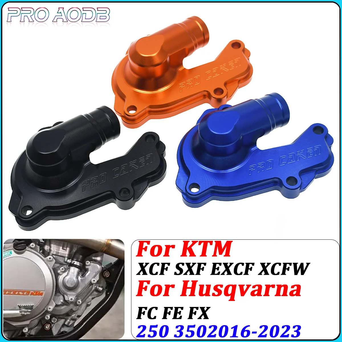

For KTM GASGAS EC-F MC-F SX-F EXC-F XC-F XCF-W 250 350 FC FE FX 2016-2021 2022 Motorcycle CNC Water Pump Guard Cover Protector