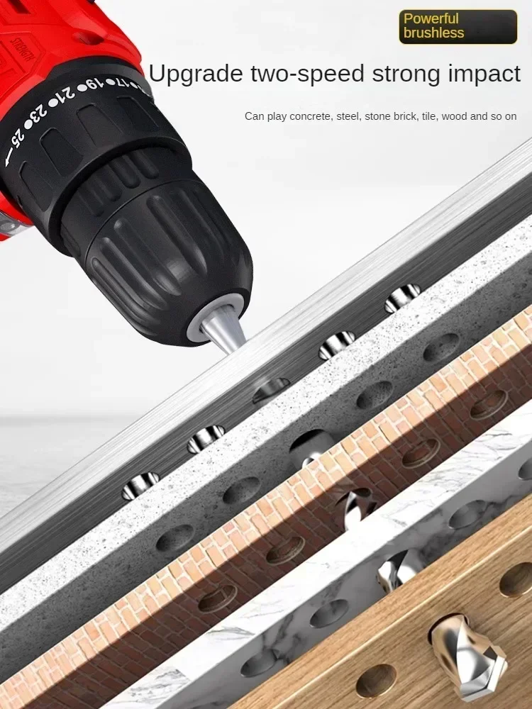 Powerful Brushless Drill and Impact Driver Combo with Lithium Ion Battery for Home Use