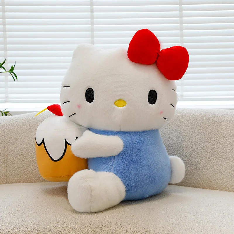 55 CM di Grandi Dimensioni Sanrio Torta Del Fumetto HelloKitty Peluche Bambola Peluche Bambola Cuscino Giocattoli Per Bambini Compleanno Regalo Di Natale