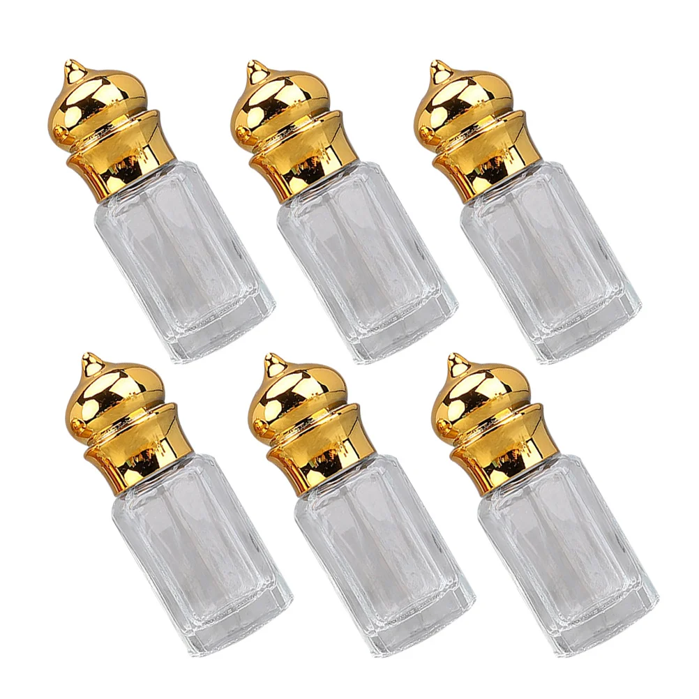 

6Pcs Roll on Bottle Glass Essential Oil Bottles Reusable Perfume Storage Compact Design Leakproof for Personal Fragrance