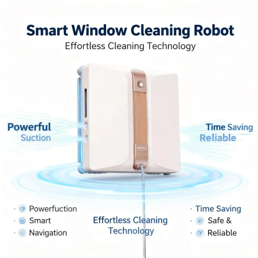 Home Seamless Obstacle Detection Automatic Path Planning Remote Control Can Return to Origin Electric Window Cleaning Robot