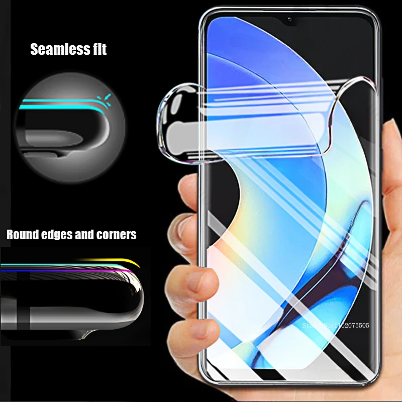 4-1pcs for Realme 11 10 10S 10T Pro Plus Pro+ 5G Screen Protectors Soft Hydrogel Film for Realme C55 C35 C53 C33 2023 C31 Safety