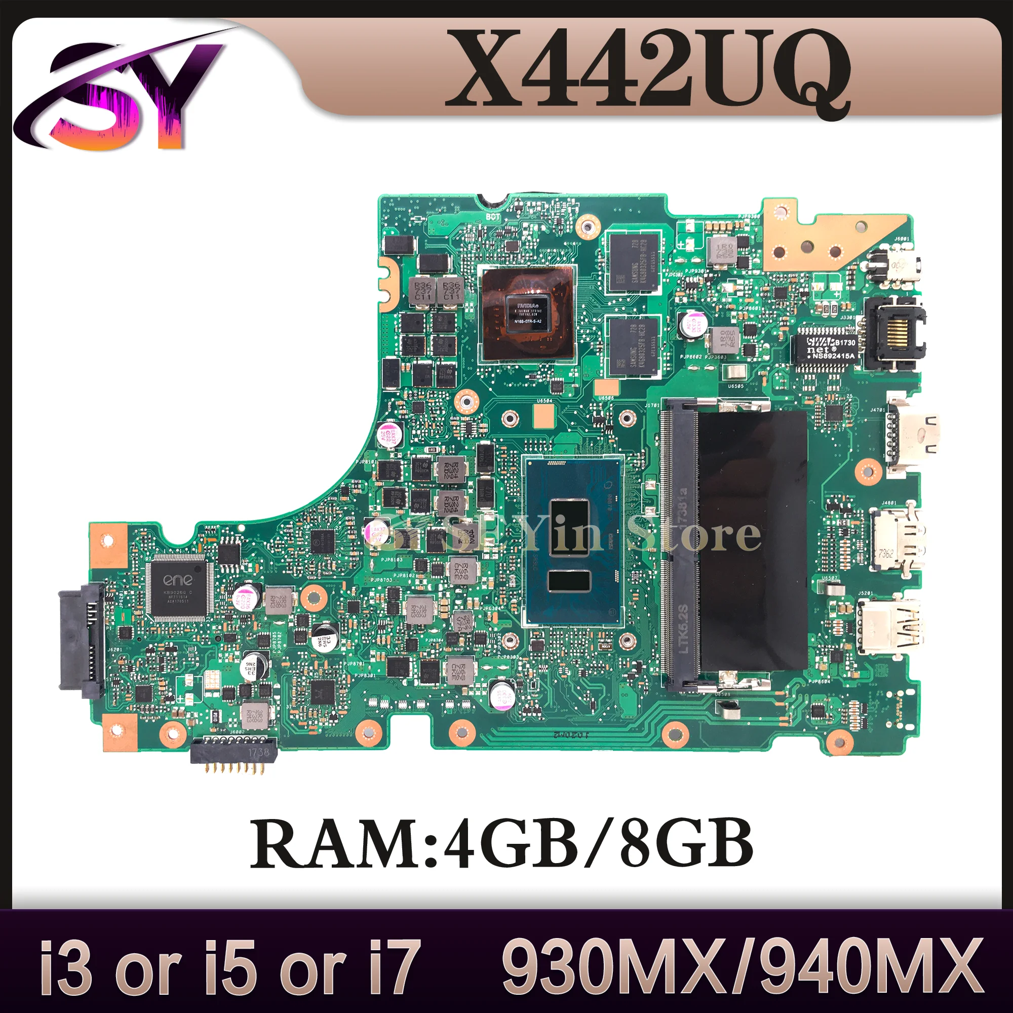 

X442UQ Mainboard For ASUS X442U F442U A442U A480U R419U X442UN X442UQR X442URR X442UR X442UF X442UA X442UAR Laptop Motherboard