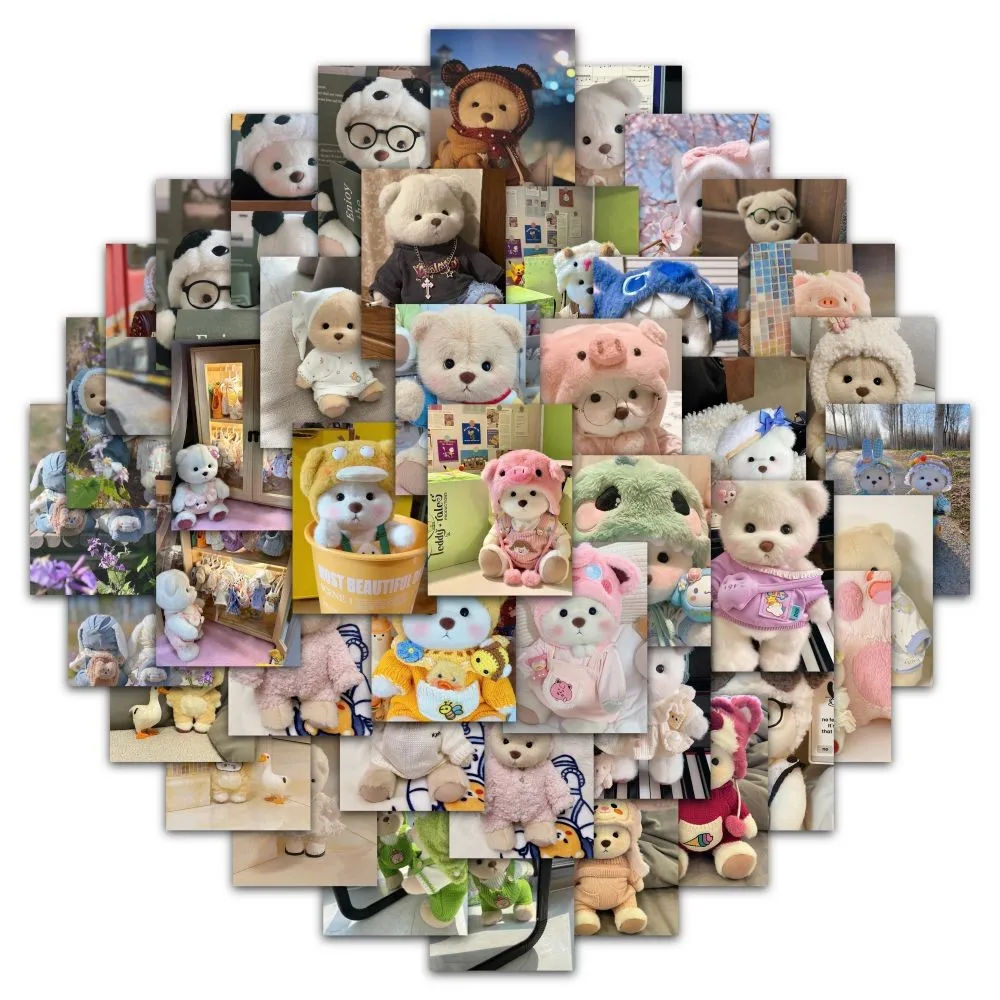 63 ملصق Lena Bear - ملصقات على شكل رسوم متحركة للديكور والحرف اليدوية (متجر Anime Worlds)