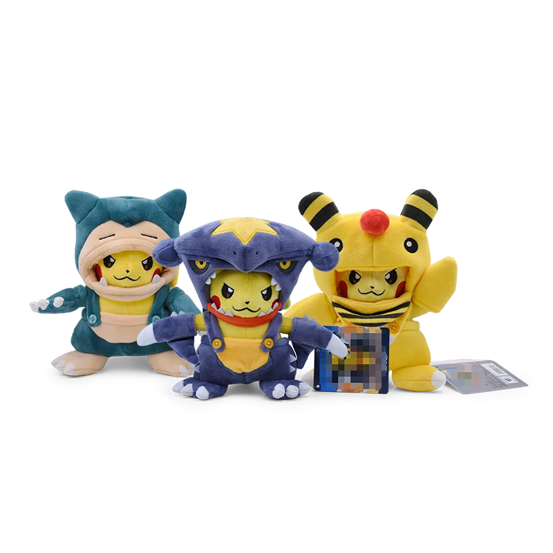 Cos Eevee Pikachu Cosplay Knuffels Charizard Peluche Lucario Knuffeldier Pop Knuffels Leuke Cartoon Gift Cartoon 20-25CM