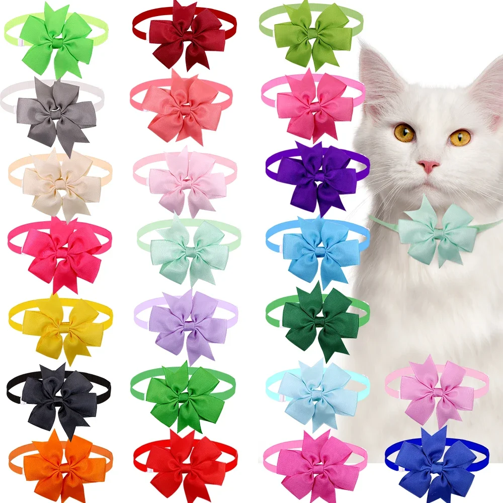 10pcs Pet Supplies Dog Bow Tie Summer Dog Grooming Accessories Pet Dog Cat Bowties Neckties Small Dogs Products Dog Supplies