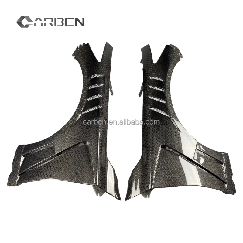 

ДЛЯ Infiniti Q50 и Q50S имеют обновление крыльев из углеродного волокна в стиле V2 и перфорированных брызговиков.