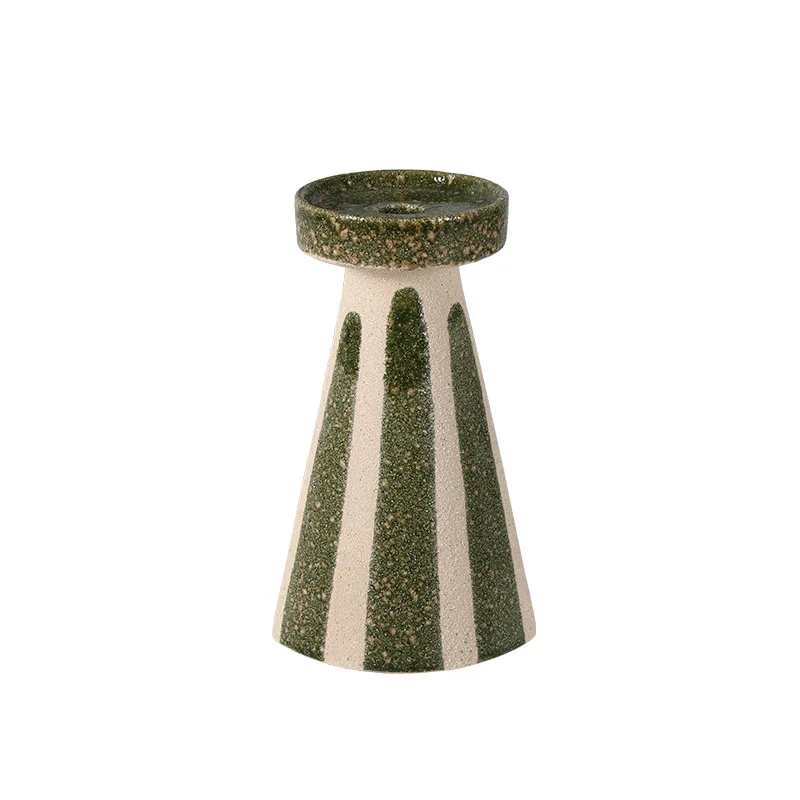 

Chinese hand-ceramic torch candle holder ornament cross-border home accommodation living room dining table decoration crafts