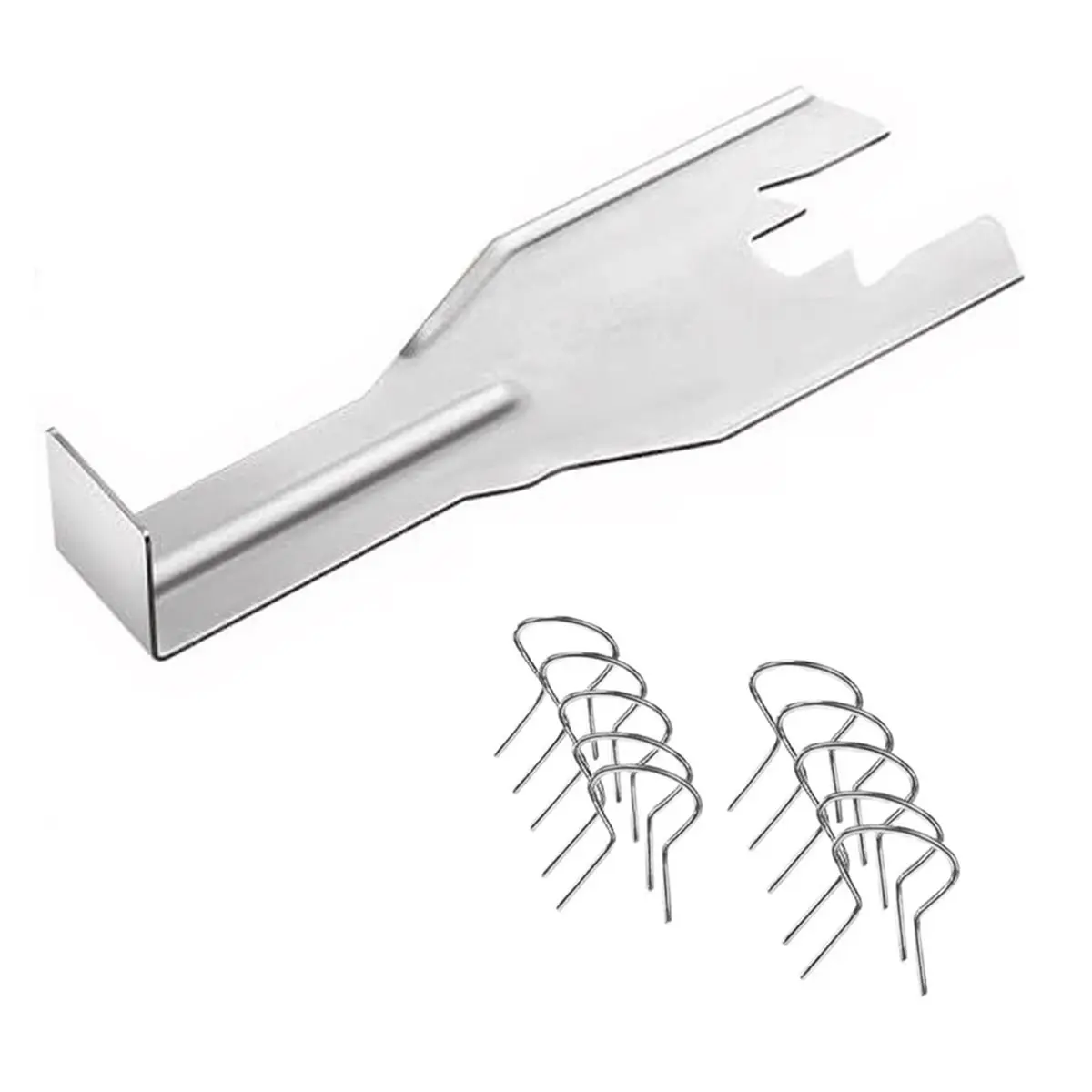 Compatible 76951 Automotive Handle Extraction Tool with 10 Trim Clips Door Panel Window Crank Removal for Easy Door Panel Remova