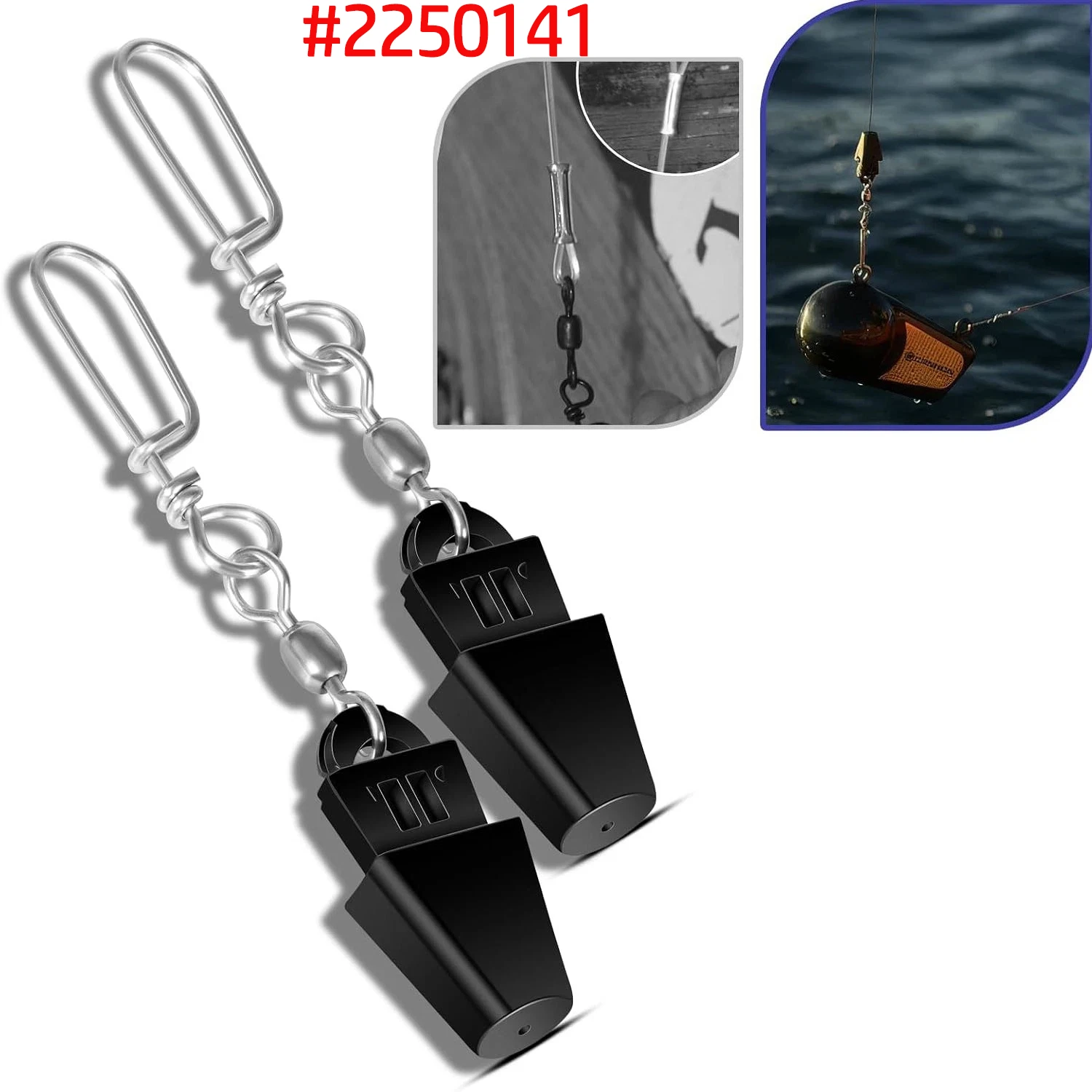 2-個-セット-フィッシング-ダウンリガー-ケーブル-ターミネーター-キット-収納ケース付き、クイックセットアップ、ユニバーサル-ダウンリガー-ターミナル-キット-2250141