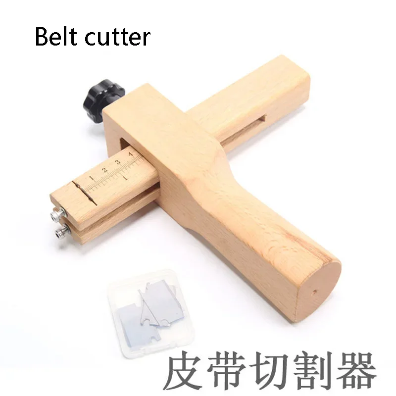 

Leather Adjustable Wooden Strip Strap Cutter Leathercraft Strip Belt DIY Hand Cutting