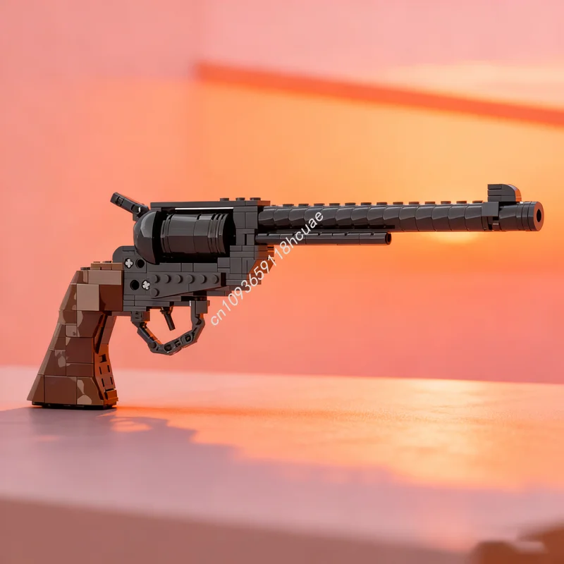 

271pcs MOC Colt SAA Model Cavalry Revolver Westerned Building blocks Assemble DIY Christmas gifts idea toys Education Brick Kids