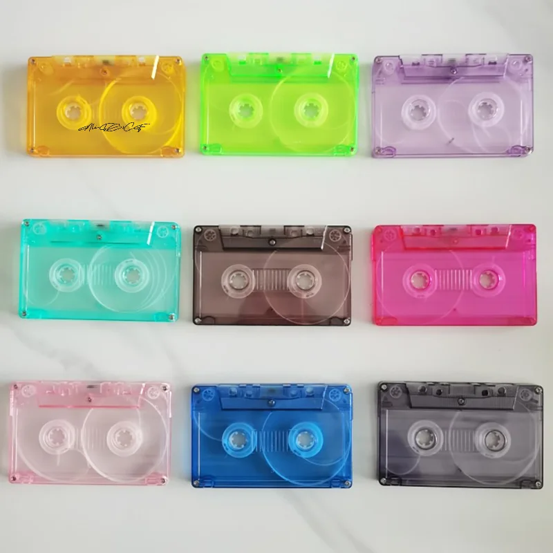 1Pc Transparent Cassette Tape Storage Box Dustproof Audio Magnetic Recording Blank Tape Case for Organizing And Protection