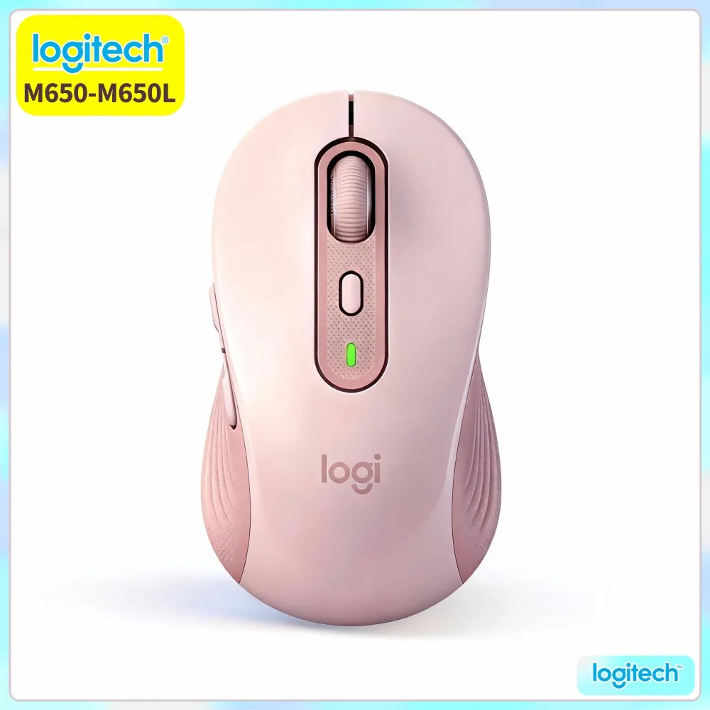 Logitech M650 Ergonomic Mouse - Silent Clicks, Advanced Optical Tracking, 24-Month Battery, Compatible With Windows Mac Linux