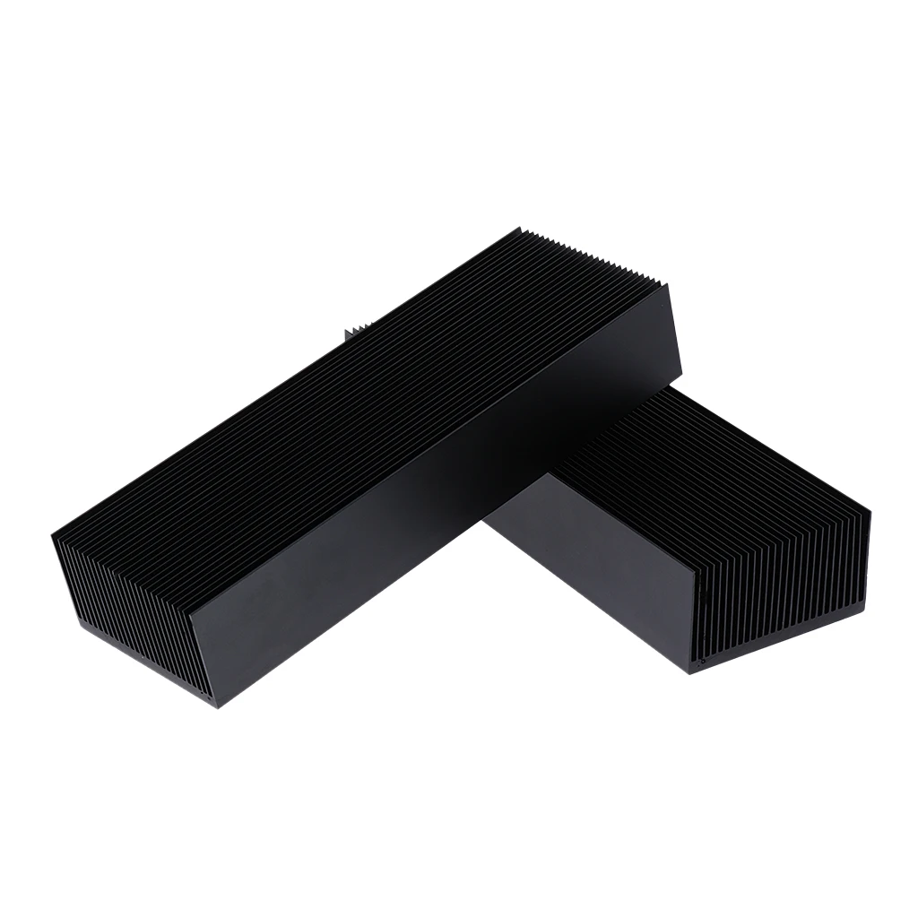Aluminum Heat Sink Cooler Black Profile Enhanced Dissipation Module Fin for LED Chip 50W 100W