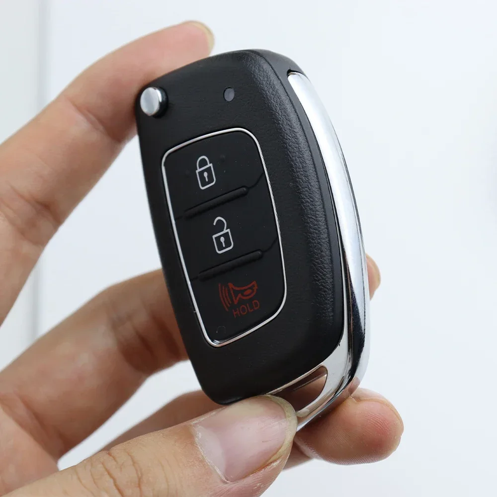 3/4 Bottons Car Flip Key Fob Case Shell dla Hyundai Solaris Creta Ix25 Kona Tucson I10 Sonata I40 Elantra Ix35 I20 Ix45 2019