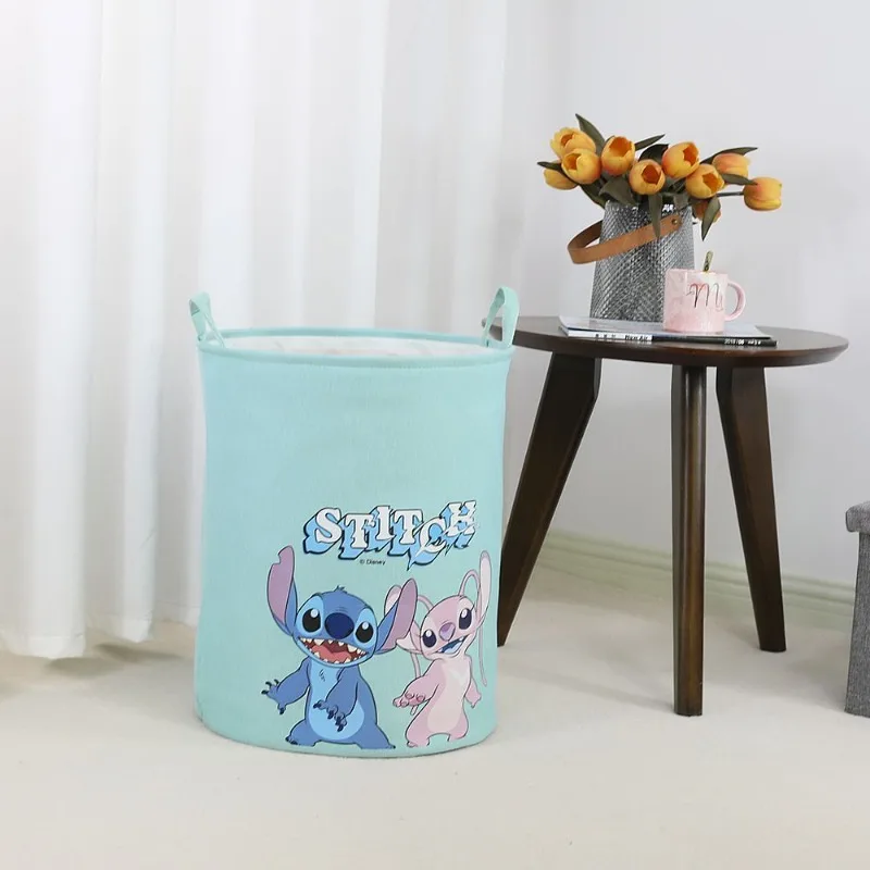 Nouveau Disney mignon dessin animé point maison sale caisse à linge jouets articles divers grande capacité stockage pliable épaissi toile seau