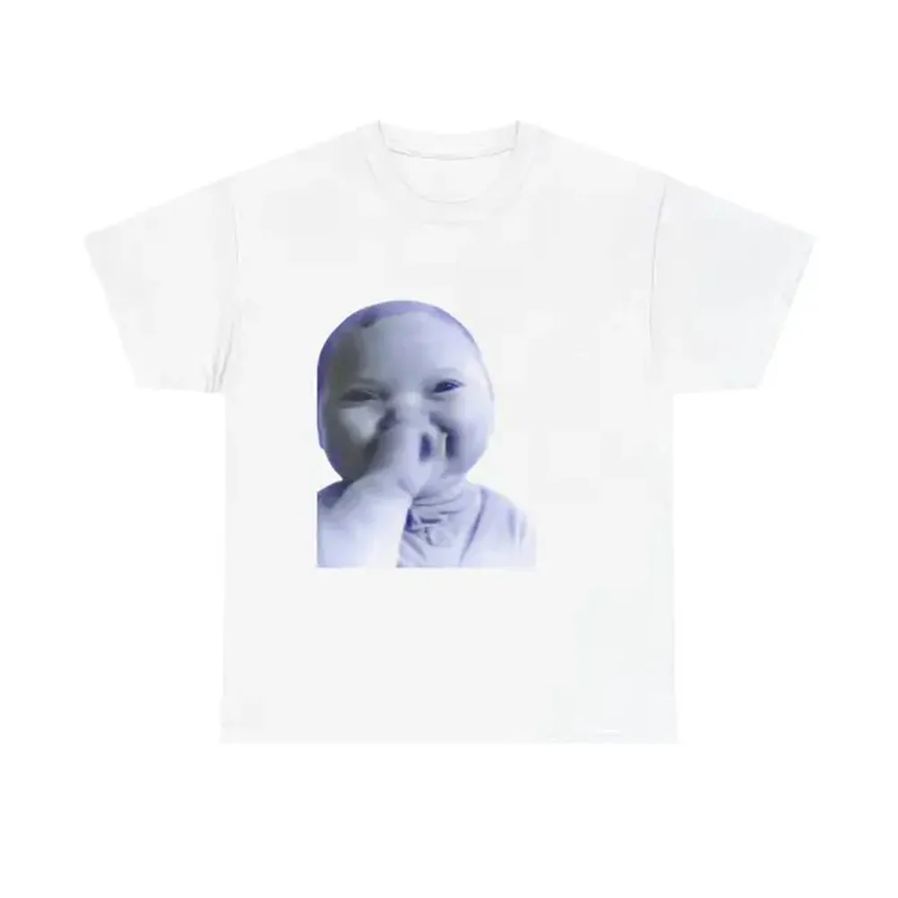 AI Baby Tee | Laughing Baby Meme Photo T‑Shirt