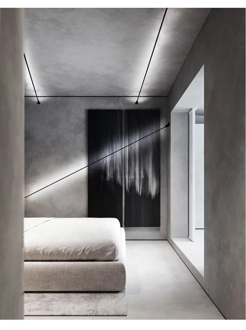 Minimalist LED Strips Lamp Skyline Corridor Ceiling Light Living Room Wall Lamp Long Line Decor Bedroom Nordic Home Lighting