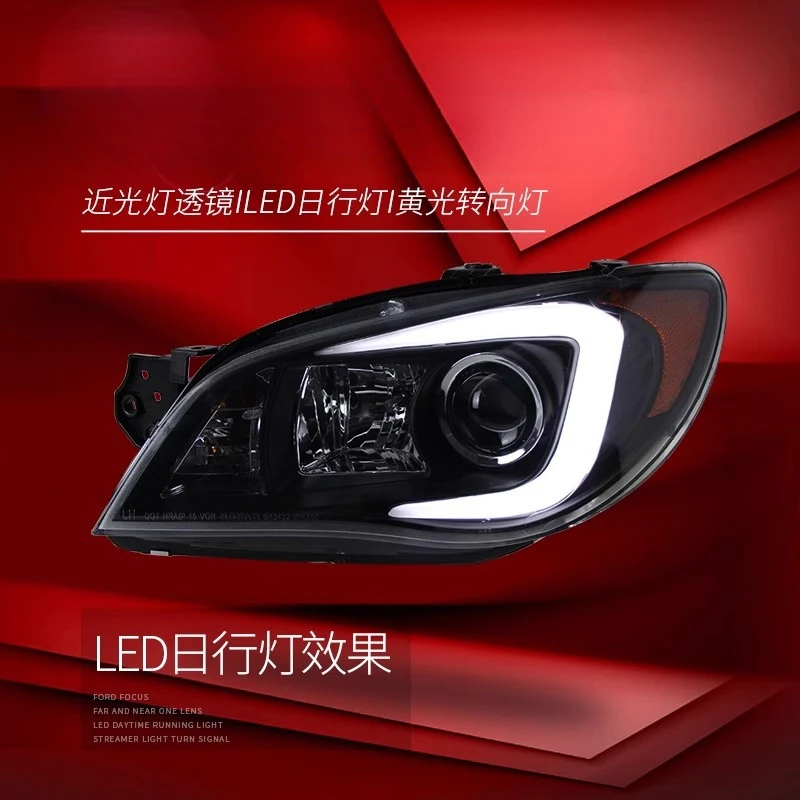 Suitable for  Subaru 9th 05-08 Generation Impreza WRX Headlight Assembly Modified LED Daytime Running Lights Xenon Headlights