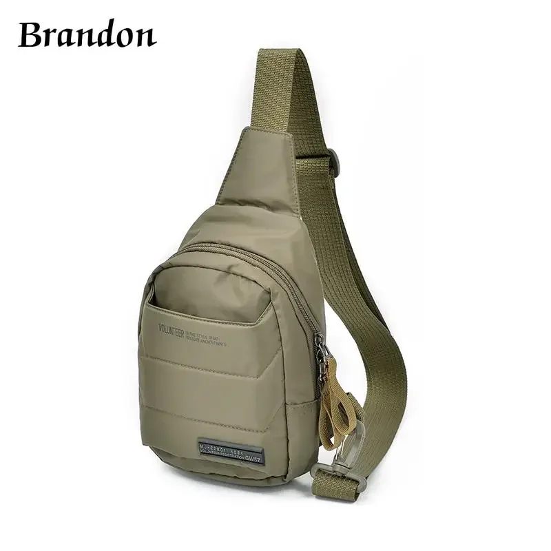 

High quality men's designer outdoor leisure chest bag cycling Oxford cloth practical and versatile single shoulder crossbody bag