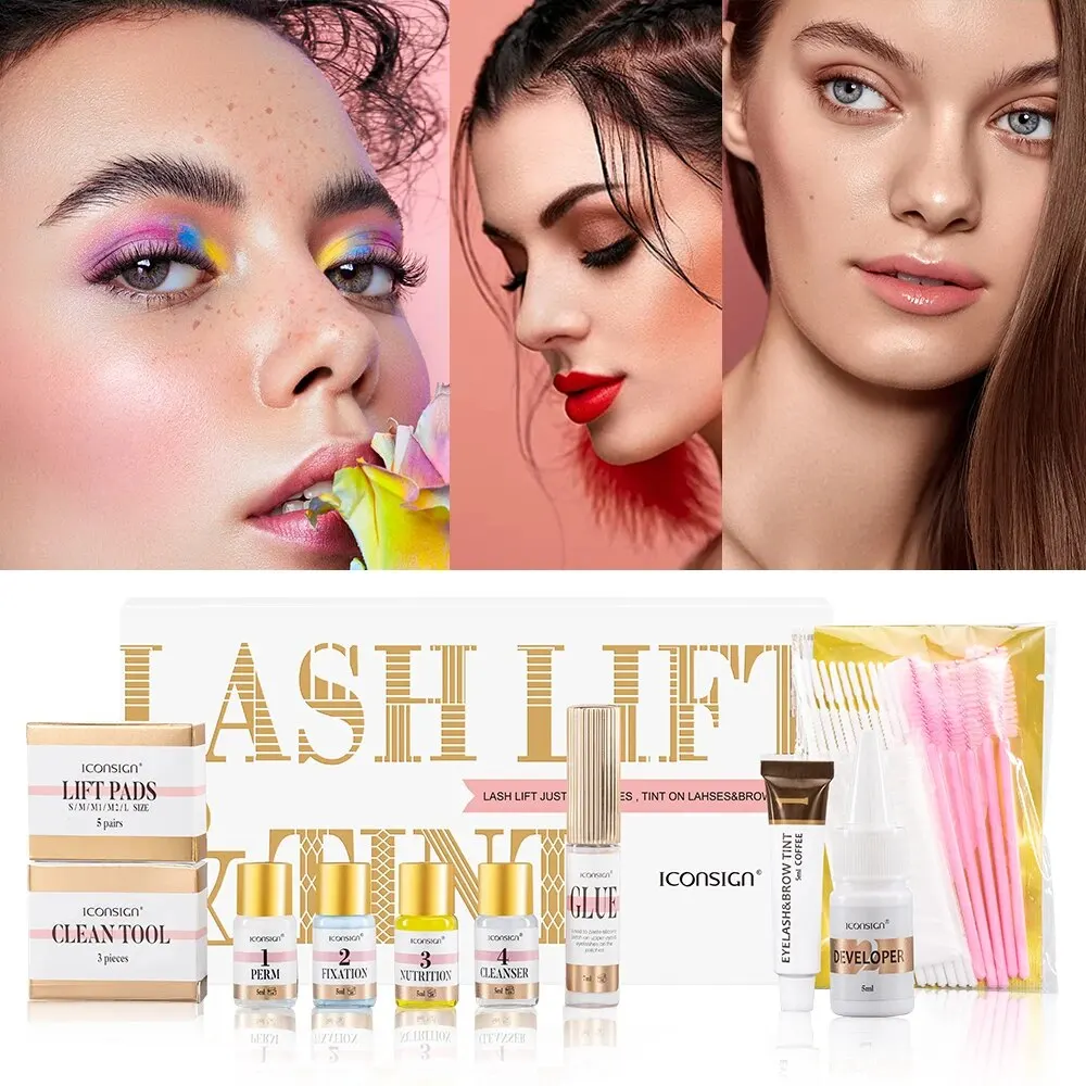 ICONSIGN Lash Lift And Brow Dye Tint Kit Lifting Wimpern Brow Lamination Lash Lifting Set Augen Makeup Tools