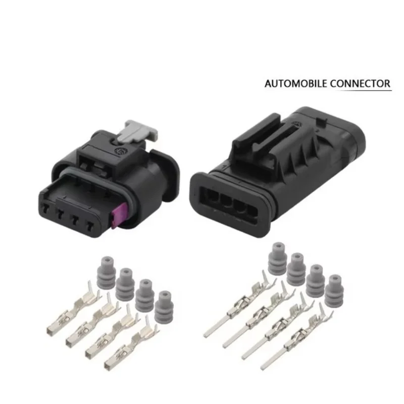 5/100 Sets 4Pin TE/AMP Car 4 way 1.2mm 1-1456426-1 1-1456426-5 1488991-1 1488991-5 waterproof connector with terminals and seals