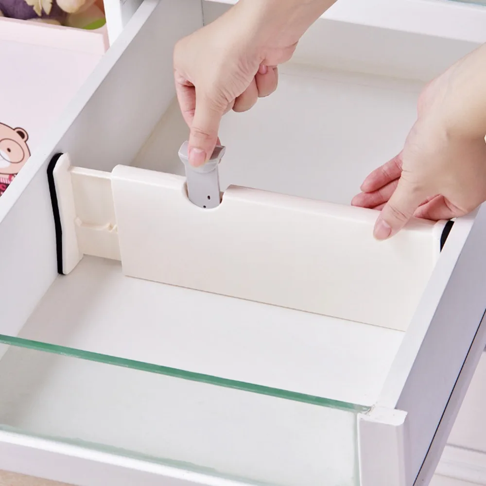 Telescopic Drawer Divider Board Free-combination Tool-free Closet Partition Board Adjustable Non-slip Wardrobe Organizer Board