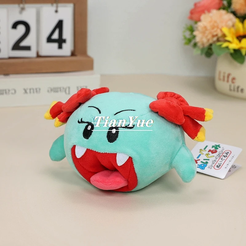 Anime Cute Tongue spitting Blue Shy Ghost Stuffed doll Children's Christmas Gift toy 10cm