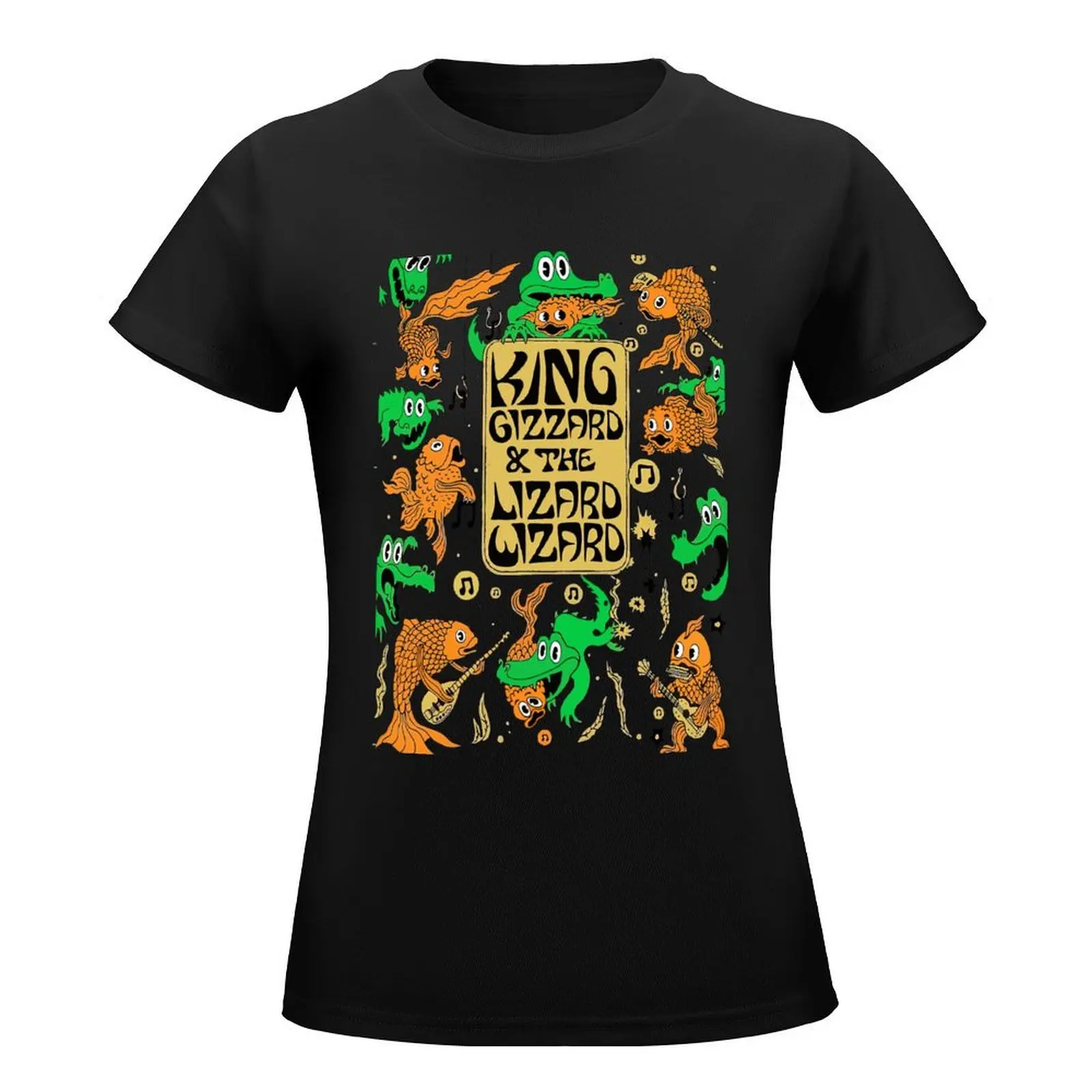 King Gizzard and the Lizard Wizard Art T-Shirt Female clothing Aesthetic clothing Women's tee shirt