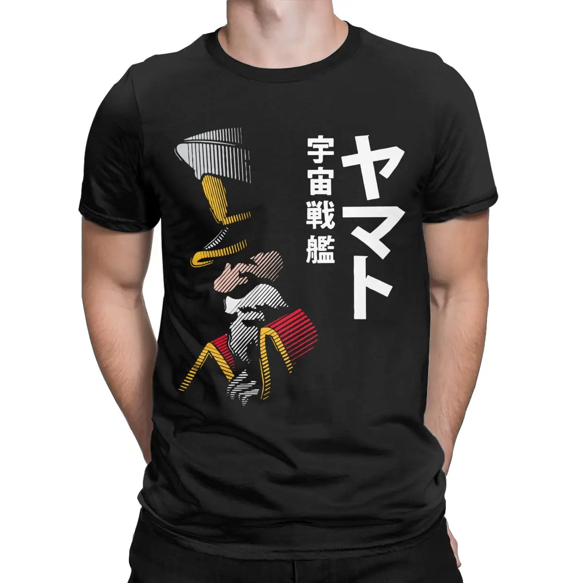 051 Avatar starblazers yamato starship planets t shirt for men Space battleship yamato anime T-Shirt 100% Cotton plus Size