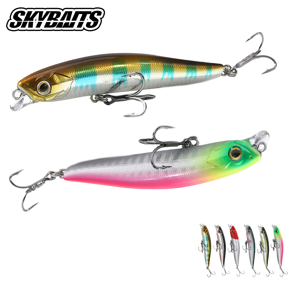 10g/14g 70mm/80mm Minnow Fishing Lures 3D Fisheyes Hard Bait Sinking Wobblers Short Lip Megabass Bait Pike Bass Stream Fishing