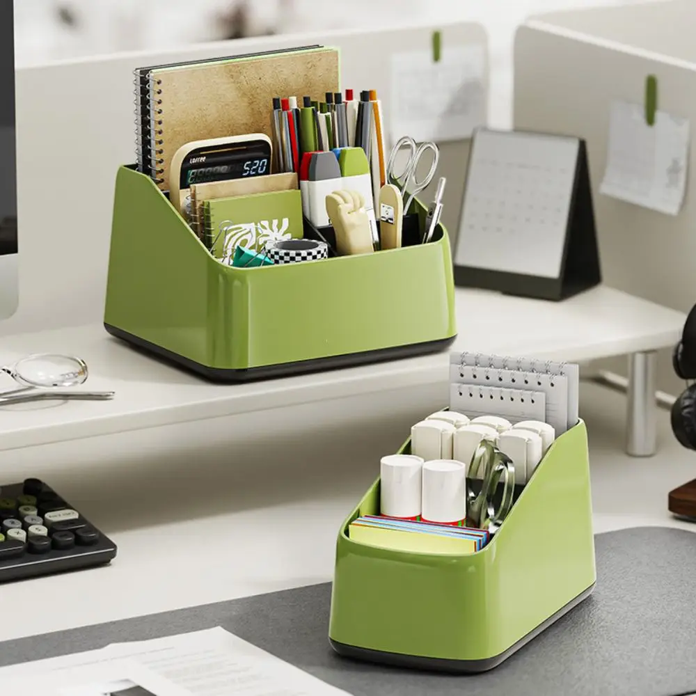 Multifunctional Large Capacity Desktop Organizer Student Sundries Storage Box ABS Mini Stationery Organizer Case Office