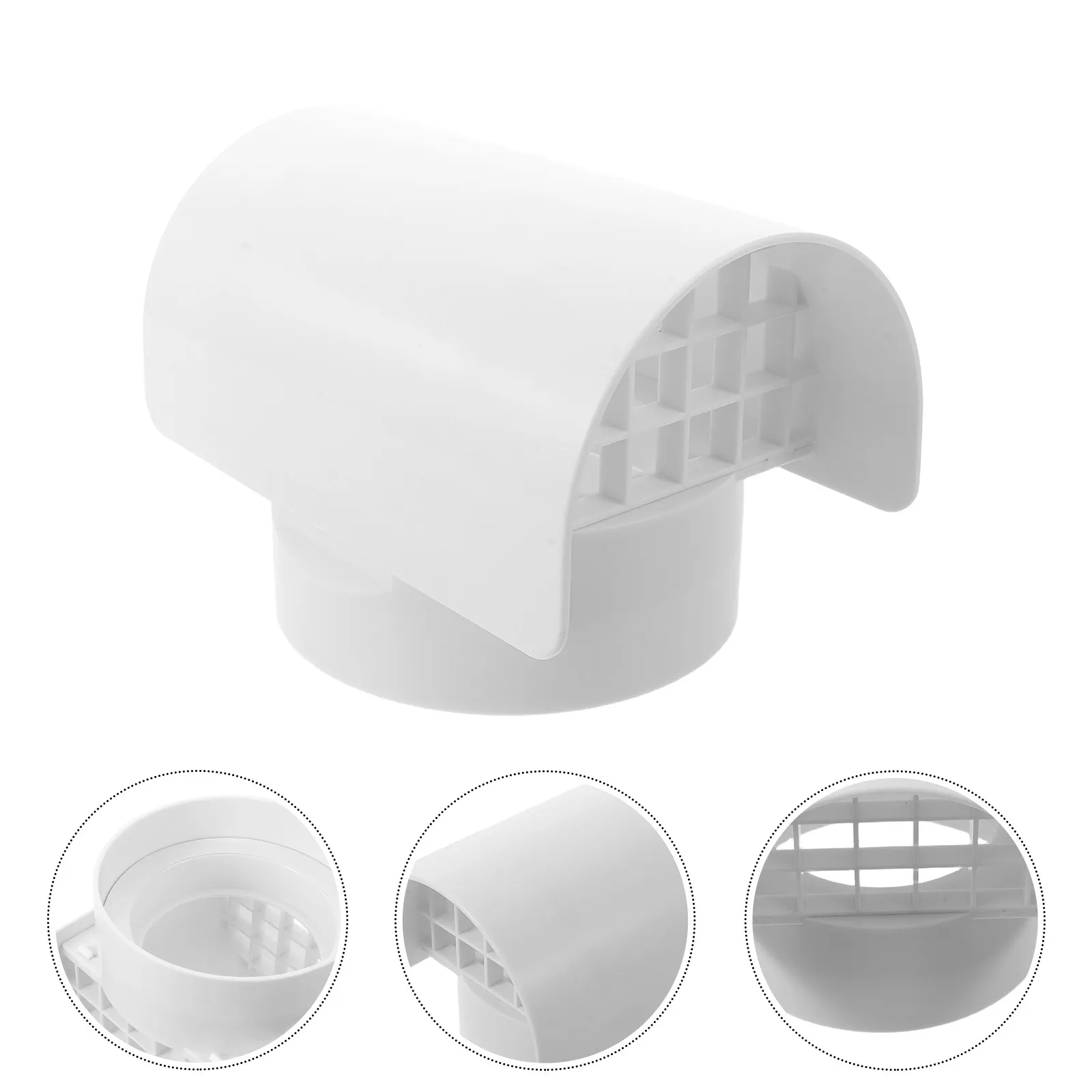 3 Inch Radon Vent Cap Roof Pipe Exhaust Cover Screen Ventilation System Hood Block Rain Snow Leaves Critters Fan Flue
