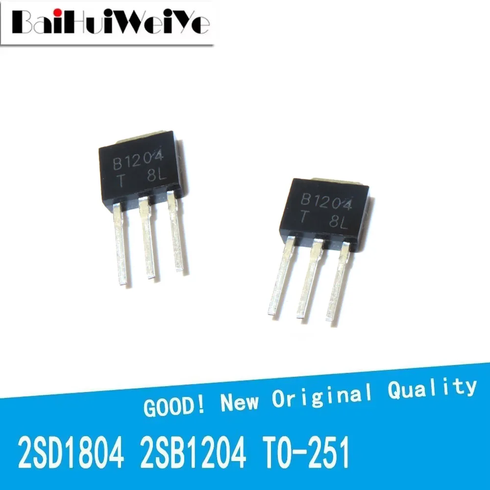 10PCS/LOT 2SB1204 2SD1804 D1804 B1204 Power Crystal Transistor To-251 New Good Quality Chipset