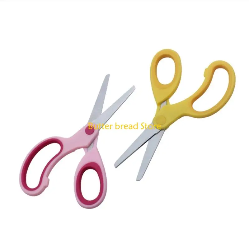 W89C Left-Handed Safety Scissors Kids Scissors Training Scissors with Comfort Handle