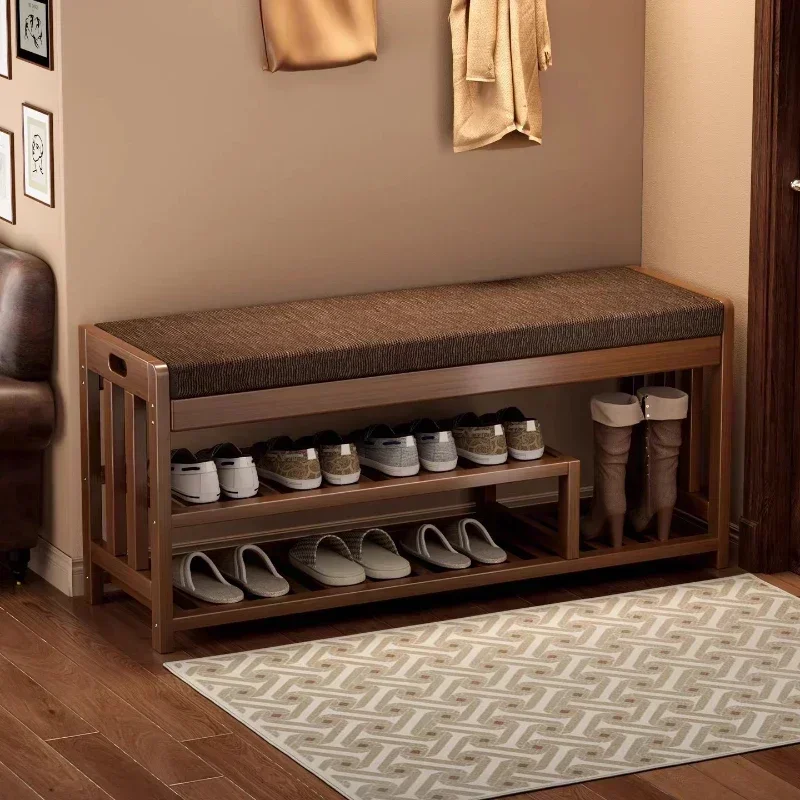 Multi-functional Shoe change stool door Household entrance door can sit shoe cabinet integrated shoe stool
